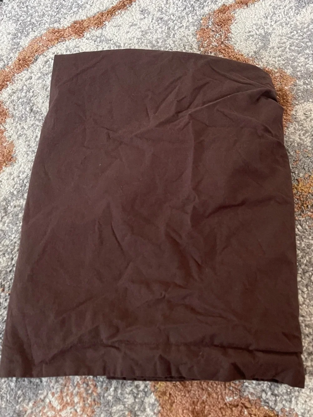 NWOT Quince Organic Brushed Cotton Euro Sham, 26 X 26 (Espresso)